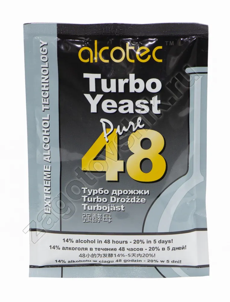 Турбо дрожжи Alcotec Turbo Yeast PURE 48